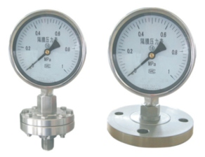 隔膜压⼒表